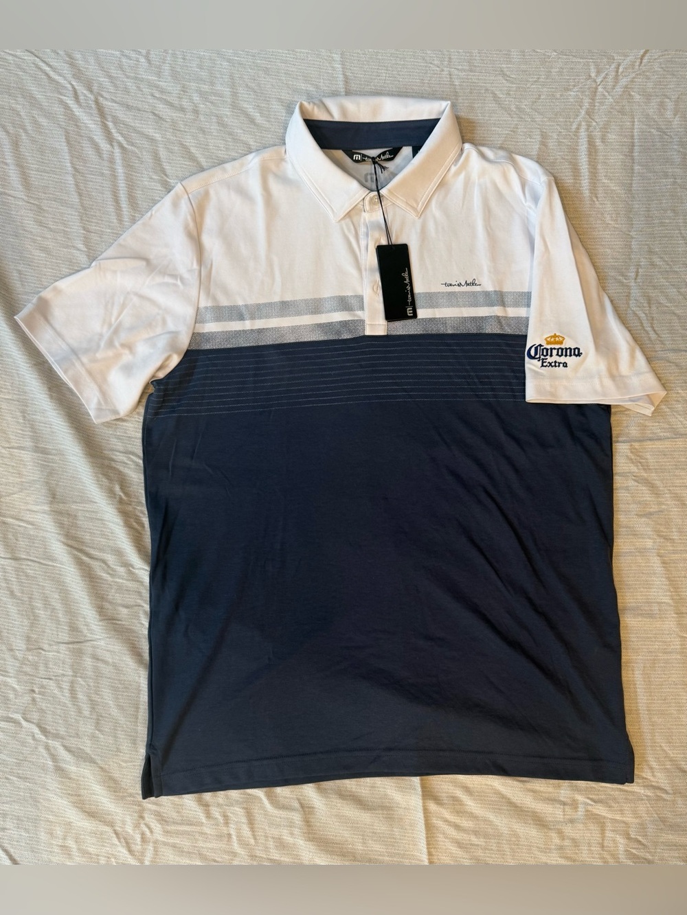 ⛳ TravisMathew x Corona Extra Golf Polo — Large | NWT